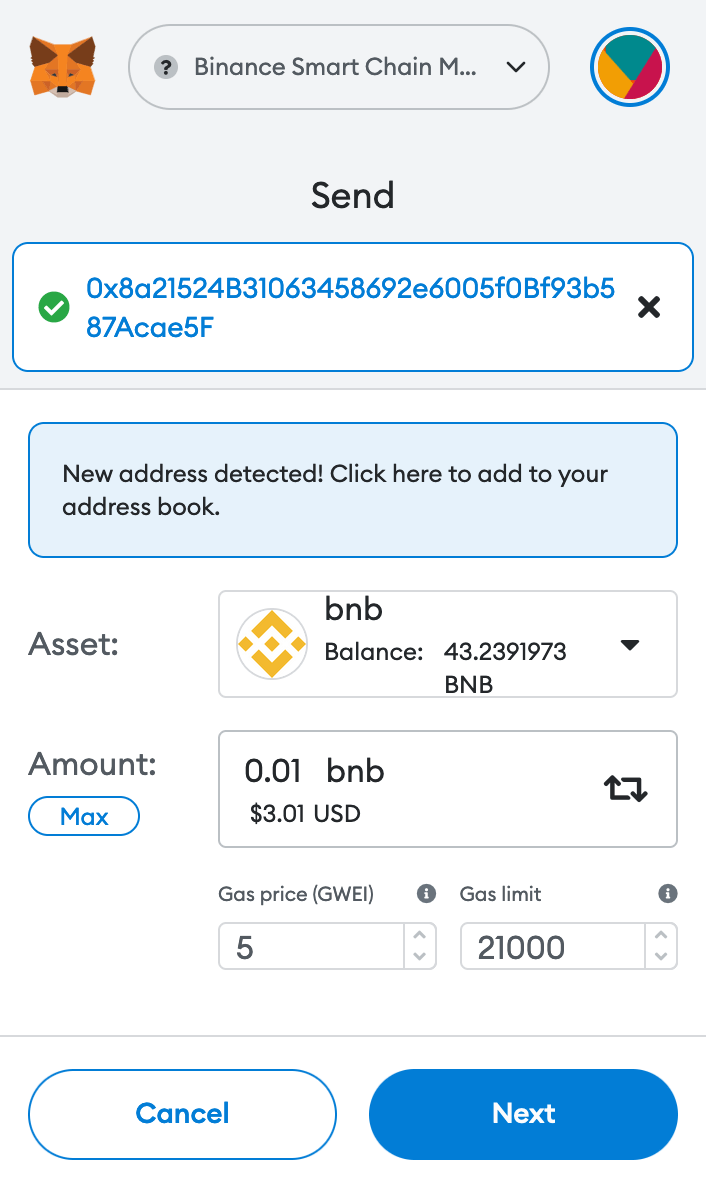 Add gas to the oracle's gas wallet